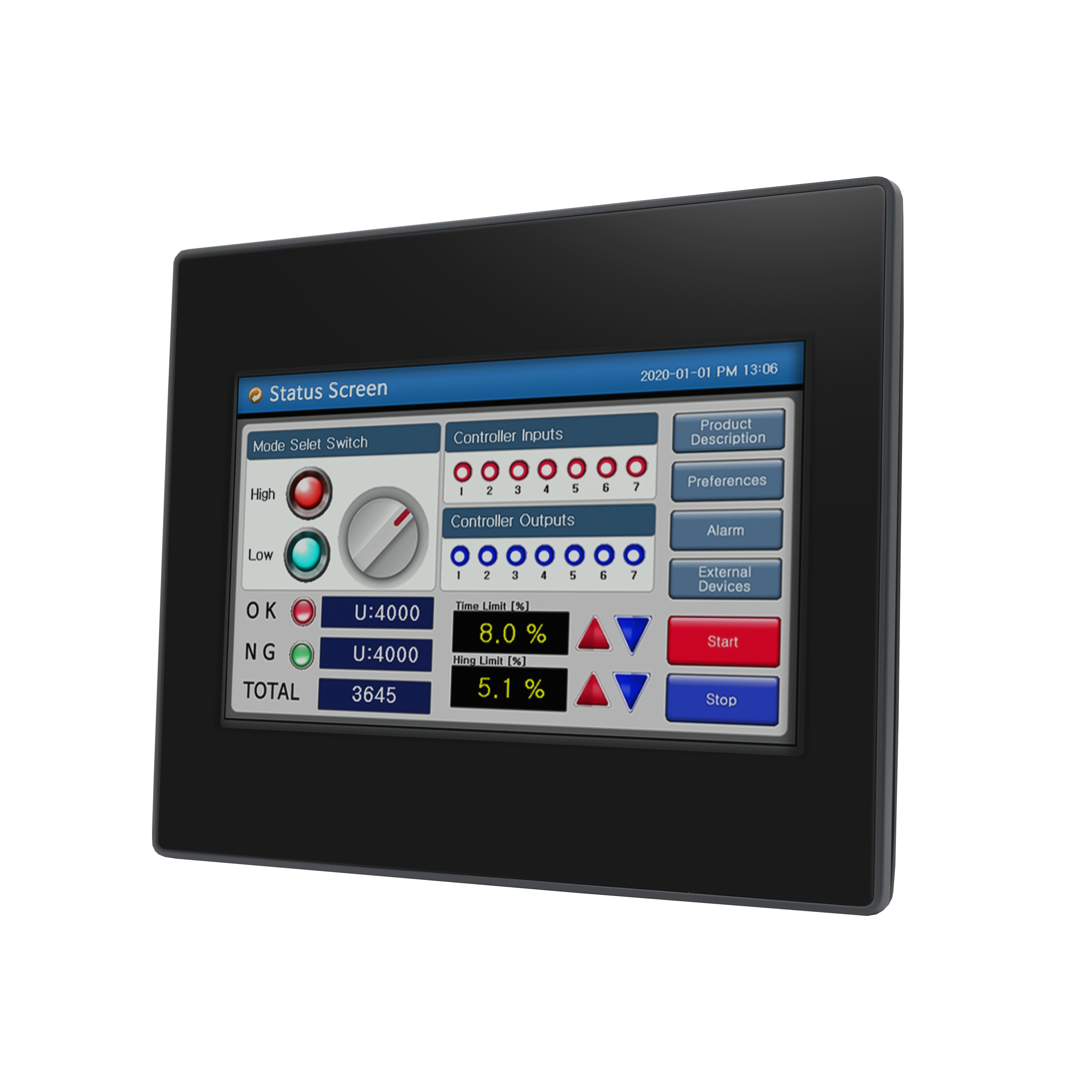 HMI 60 Series TFT Touch Pane