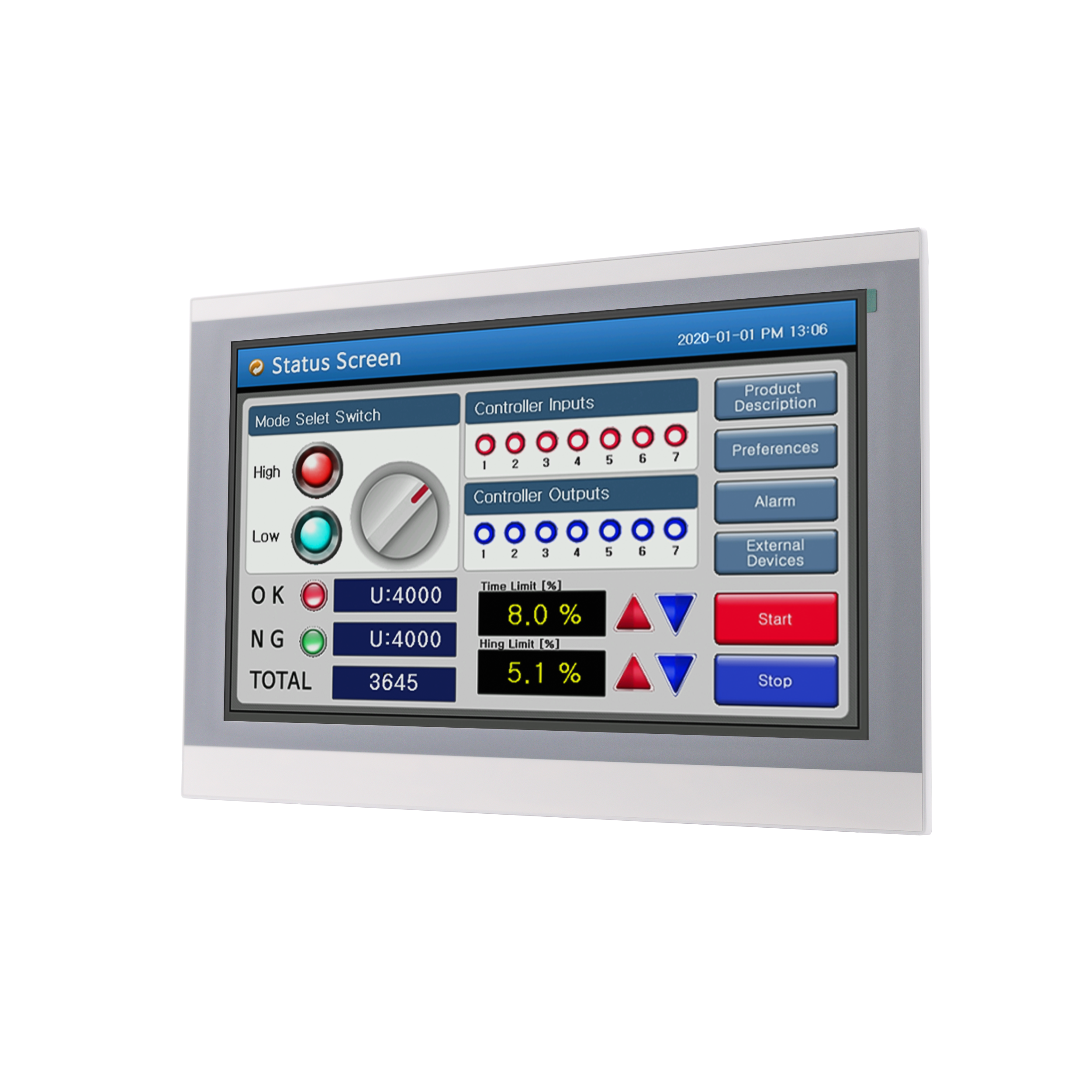 HMI 80 Series TFT Touch Pane